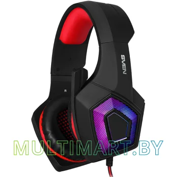 Наушники SVEN AP-U880MV Black-Red картинка 2